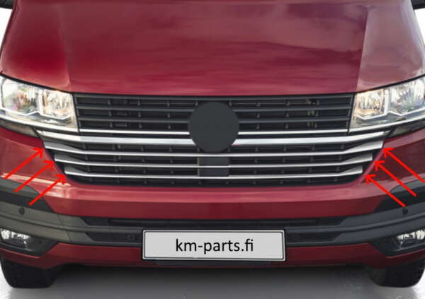 VW Transporter T6.1 Maskin alempi kromilistasarja - Image 2