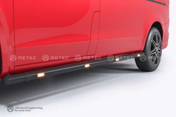 MB Vito W447 Mustat Led-kylkiputket Brace-it (Metec)