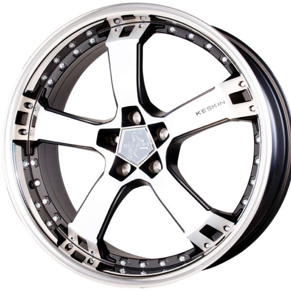 Keskin-Tuning KT10 Matt Black Front Polish Steel Lip 9x17 ET: 35 - 5x120