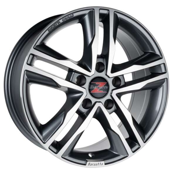 Barzetta Cavallo Titanium Polished Pakettiautoihin 7.5x17 ET: 40 - 5x120