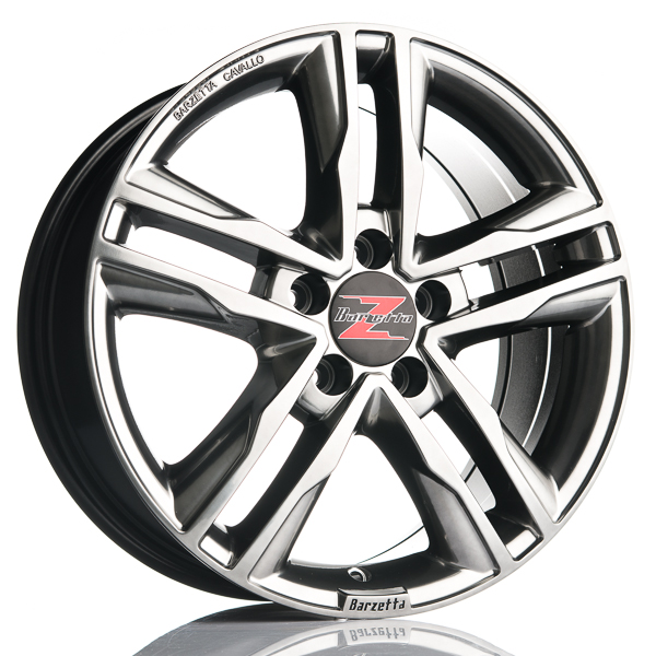 Barzetta Cavallo Hyperblack Pakettiautoihin 7.5x17 ET: 50 - 5x112