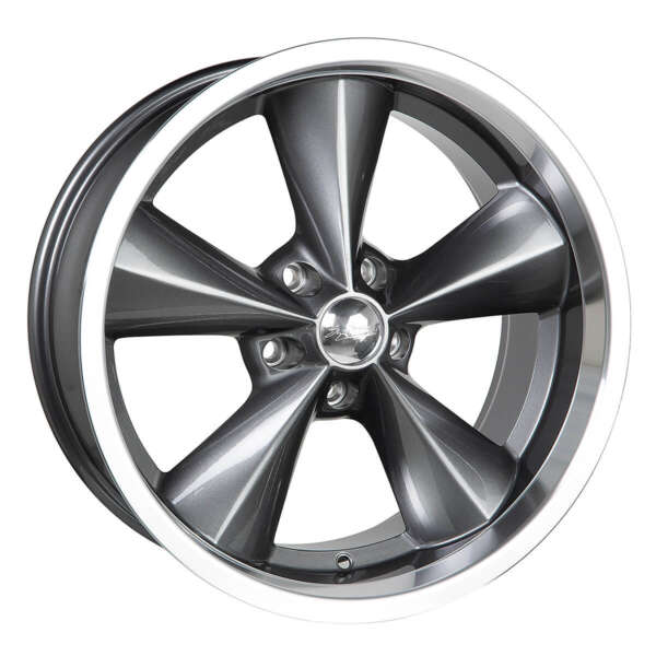 Boyd Coddington Wheels Junkyard Dog Gunmetal & Machined Lip 7x15 ET: 6 - 5x114.3