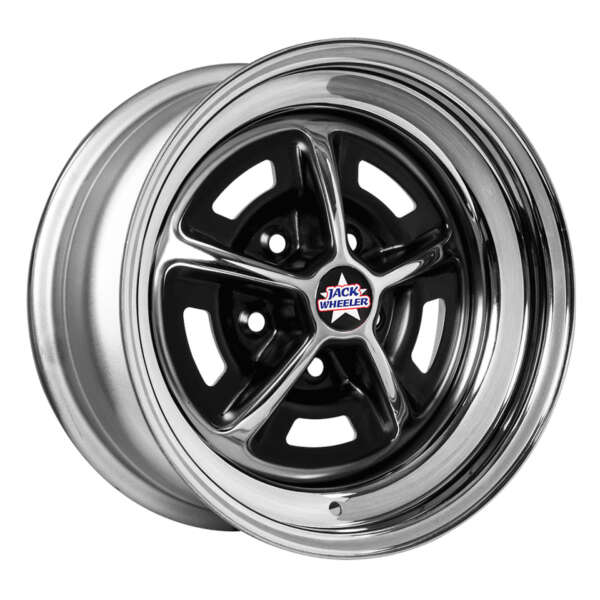 Jack Wheeler Magnum Chrome & Black 7x15 ET: 6 - 5x120.65